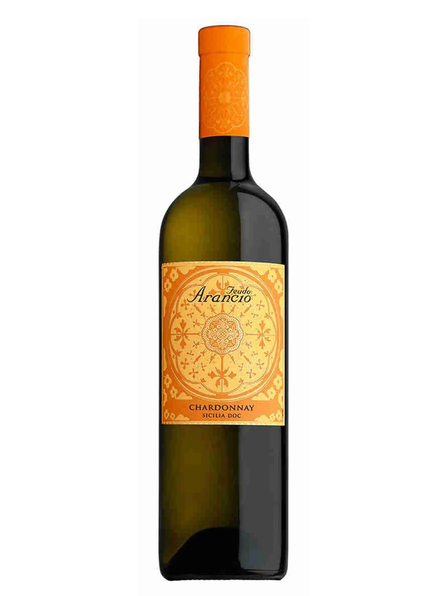 Bottiglia di Chardonnay Feudo Arancio