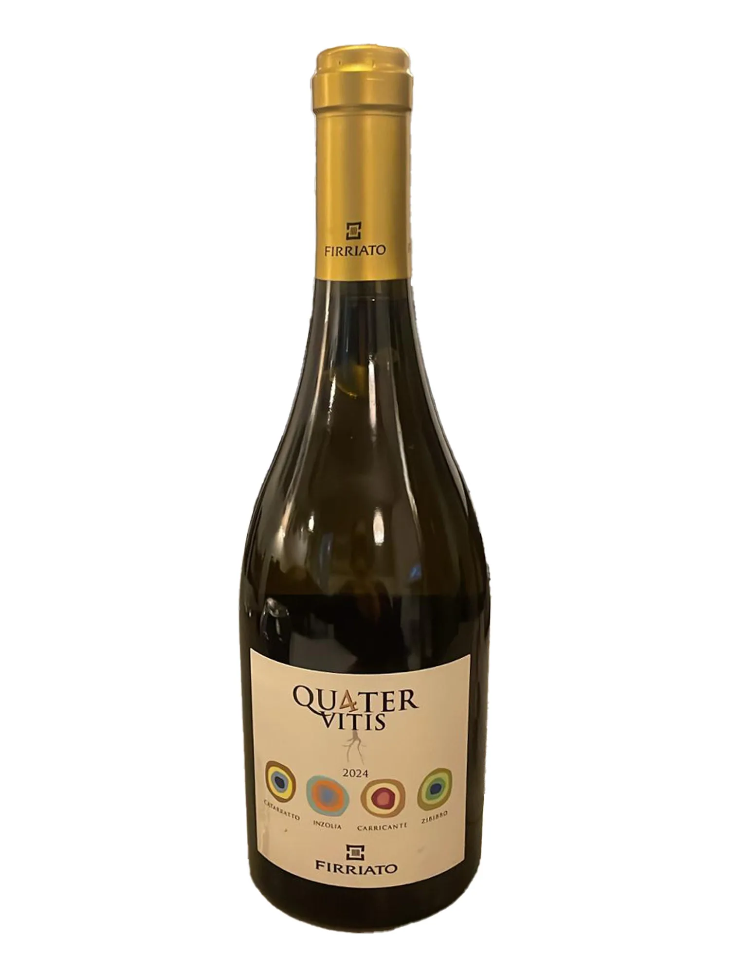 Bottiglia di Quater Vitis Bianco Firriato