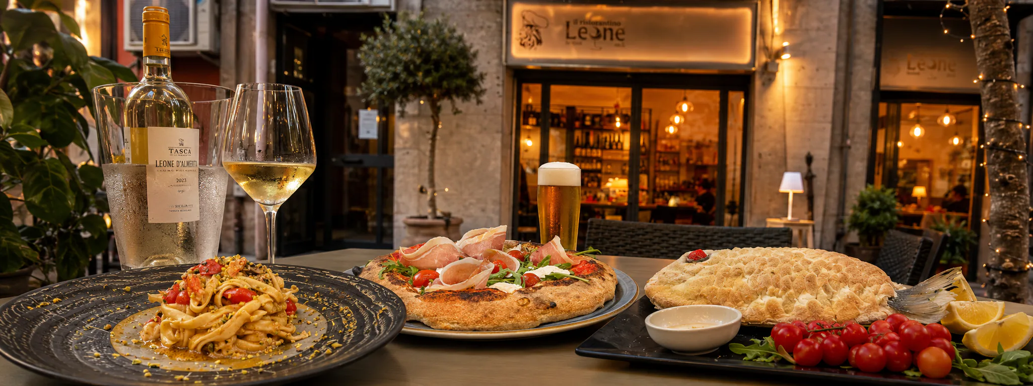 Ristorantino Pizzeria Leone a Palermo con piatti di pesce fresco e pizza